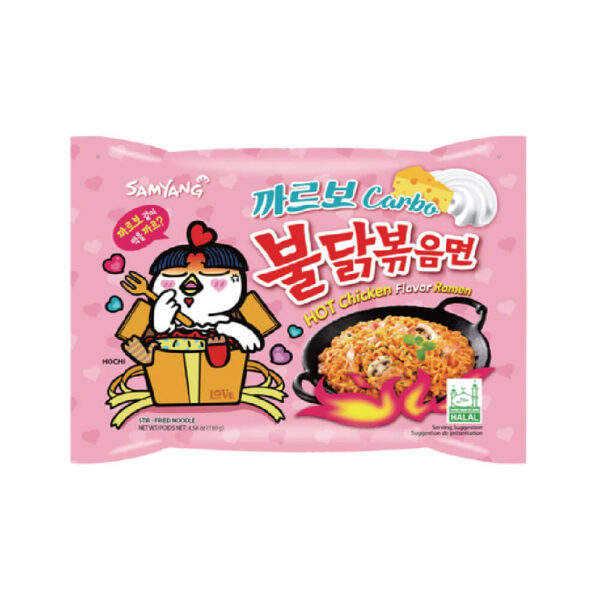 Buldak Ramen Hot Chicken Carbonara 130g